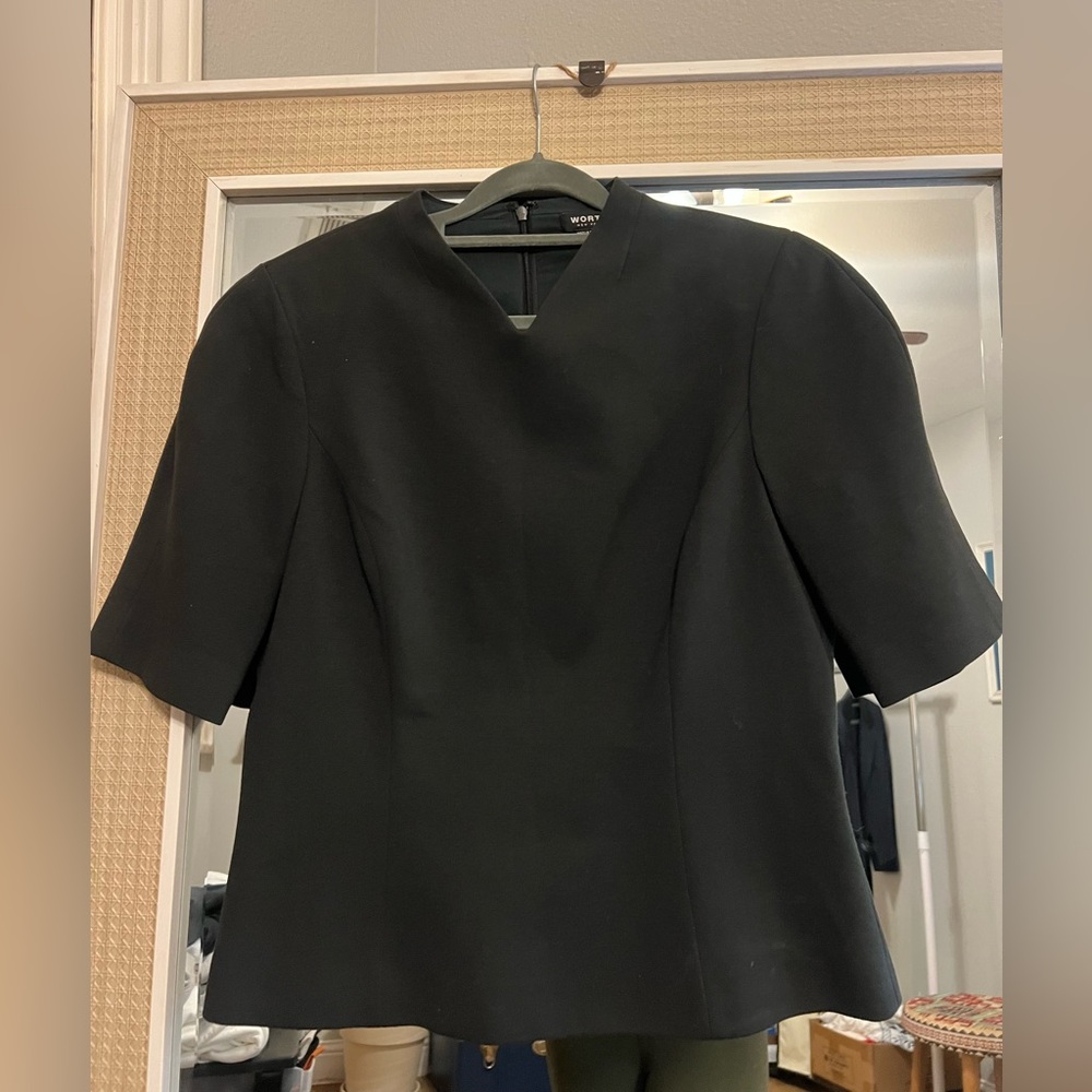 Worth Elegant Black Women's Top- thick sturdy material
